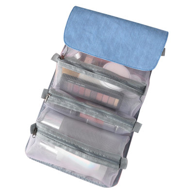 Detachable Cosmetic Bag, 4 In 1 Portable Mesh Makeup Bag, Hanging Roll Up Travel Toiletry Bag, Water  Makeup Organizer Pouch, Hanging Toiletry Bag