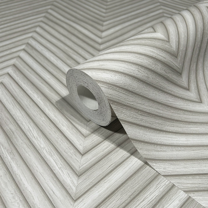 33cmm x 33cm Matte Wallpaper Roll, Silver Grey