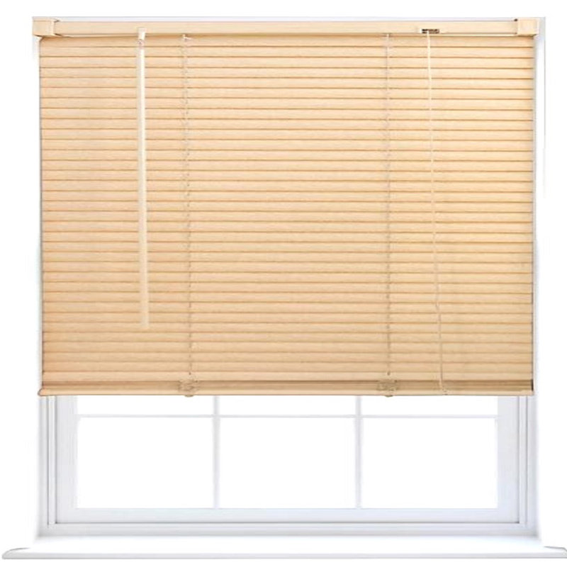PVC Venetian Window Blind – Durable, Moisture-Resistant, Easy-Fit, Wood-Effect Finish (Teak/Natural/Walnut), Natural