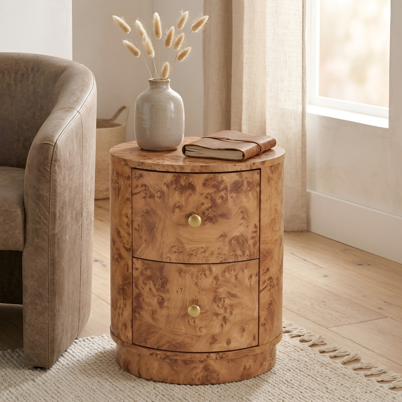 Table d'appoint 19,5 po, Brun