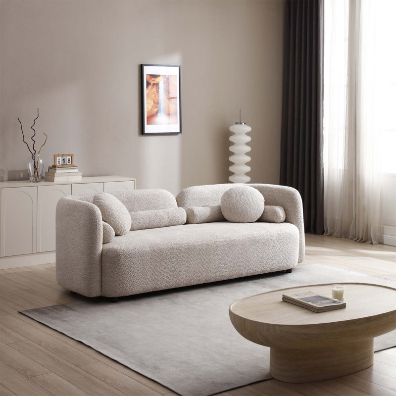 Ensemble de canapé moderne et luxueux pour le salon, rehaussant le confort et le style, Beige clair