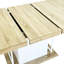 Table de salle à manger de 160 à 200 cm avec siège Nuance en bois vieilli, extensible, 6 à 10 personnes, chêne blanc, style extensible