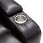 Fauteuil inclinable Power Motion avec port de charge USB et rangement à bras cachés, 2 porte-gobelets pratiques et plateau pivotant à 360 °