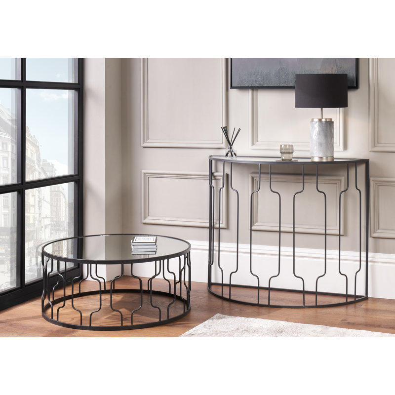 Mel 100cm Glass Top Console Table