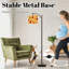 Lampe sur pied à arc avec abat-jour ajustable Lampe sur pied à glands en érable à feuilles d'automne
