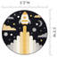Tapis rond 5 x 5 Space Rocketship