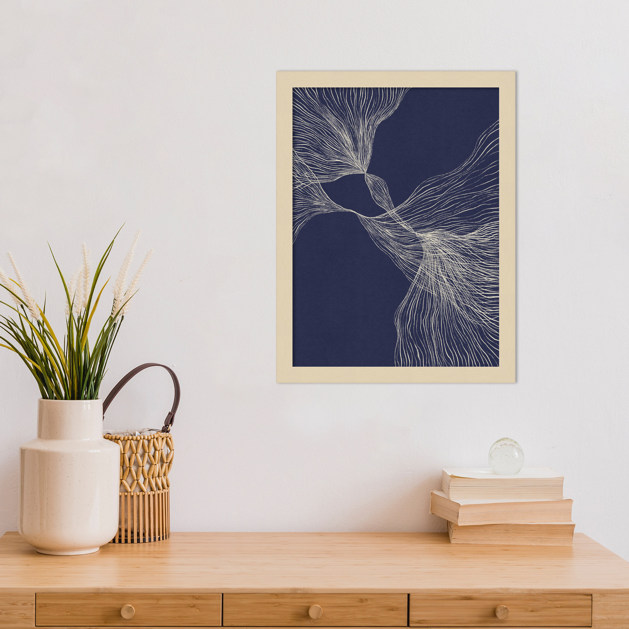 Interaction 1 by Alisa Galitsyna, Brown, 17" H x 13" W x 1" D