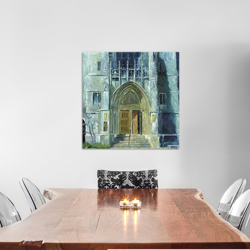 " Chicago " by Richard Wallich, 26" H x 26" W x 1.5" D, No Mat, Wrapped Canvas