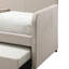 Lit de jour simple avec lit gigogne - Aucun sommier requis pour un confort optimal et un revêtement chic