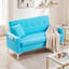 Canapé capitonné avec rangement, causeuse pour salon, appartement, bureau à domicile-4434950