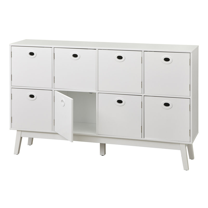 Winnsboro 8-Door Accent Cabinet, White