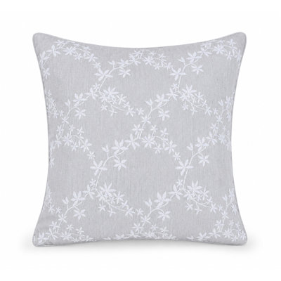  Feathers Floral Throw Pillow