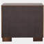 Table de chevet 2 tiroirs Polk Cappuccino