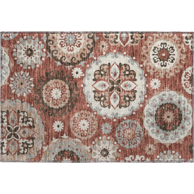 Premium Machine Washable Prisco Paprika Rug