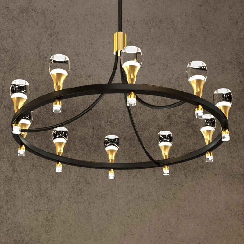 Berencsi Waggon Wheel Chandelier, 10, 50" H x 93" W x 93" D
