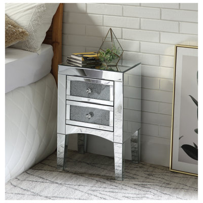 Table d'appoint en miroir Noralie