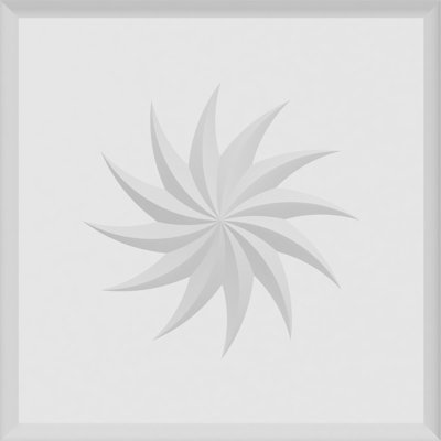 Rosette standard en spirale Sedgwick avec bord arrondi