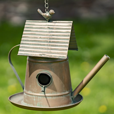 Audreya 25.85'' H x 12'' W x 9.25'' D Hanging Birdhouse