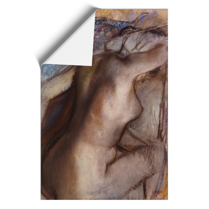 After the Bath by Edgar Degas - Frameless Print, 30cm H x 21cm W x 0.1cm D