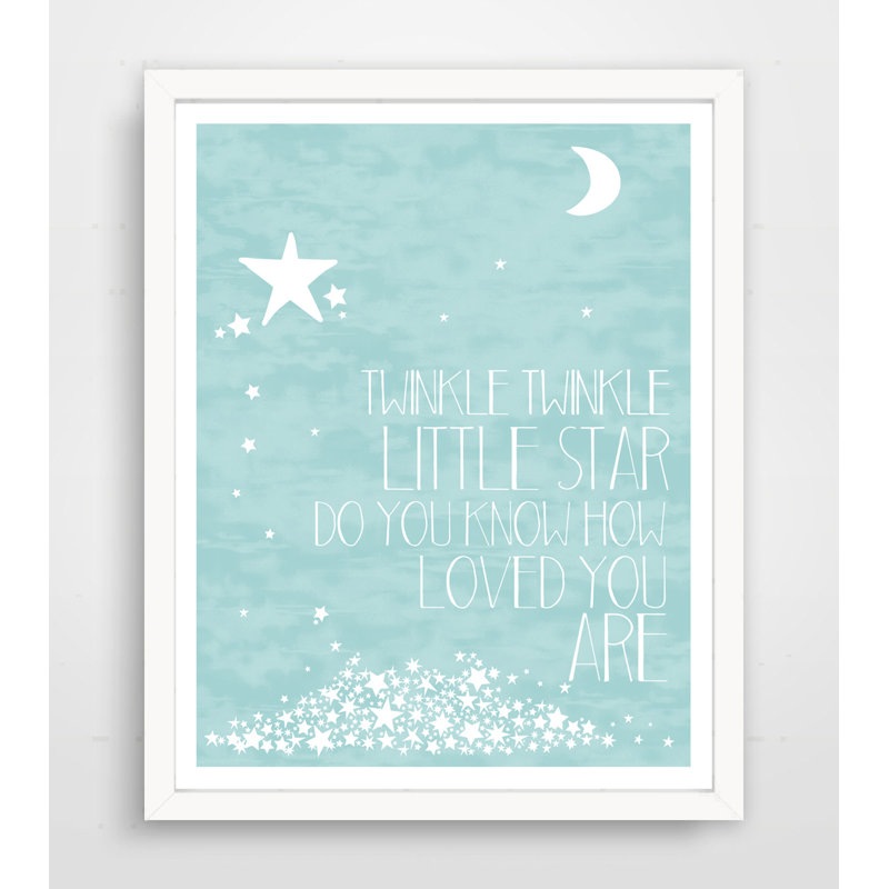 Impression papier « Twinkle Little Star », H 20 po x l 16 po