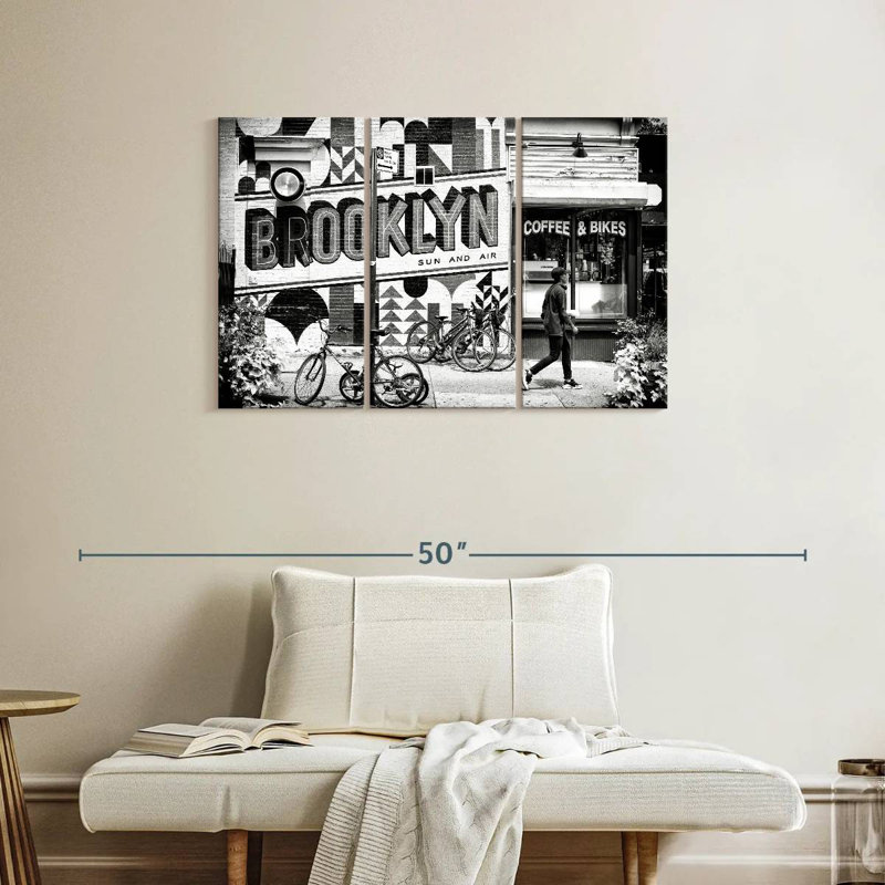 Syd Brooklyn Coffee, 24" H x 38" W