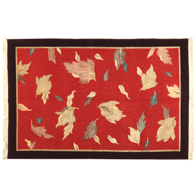  - Tapis «Falling Leaves Red - Fine» - taille 6 pi 7 po x 9 pi 10 po