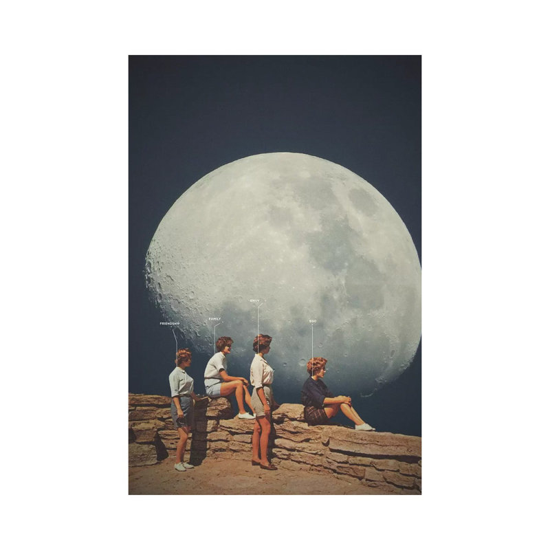 FriendsnotFriends 1 Piece Wall Art on Canvas, 66.04cm H x 45.72cm W x 3.81cm D, Wrapped Canvas