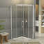Porte de douche à charnière sans cadre l 34,12 po x H 72 po-53511875