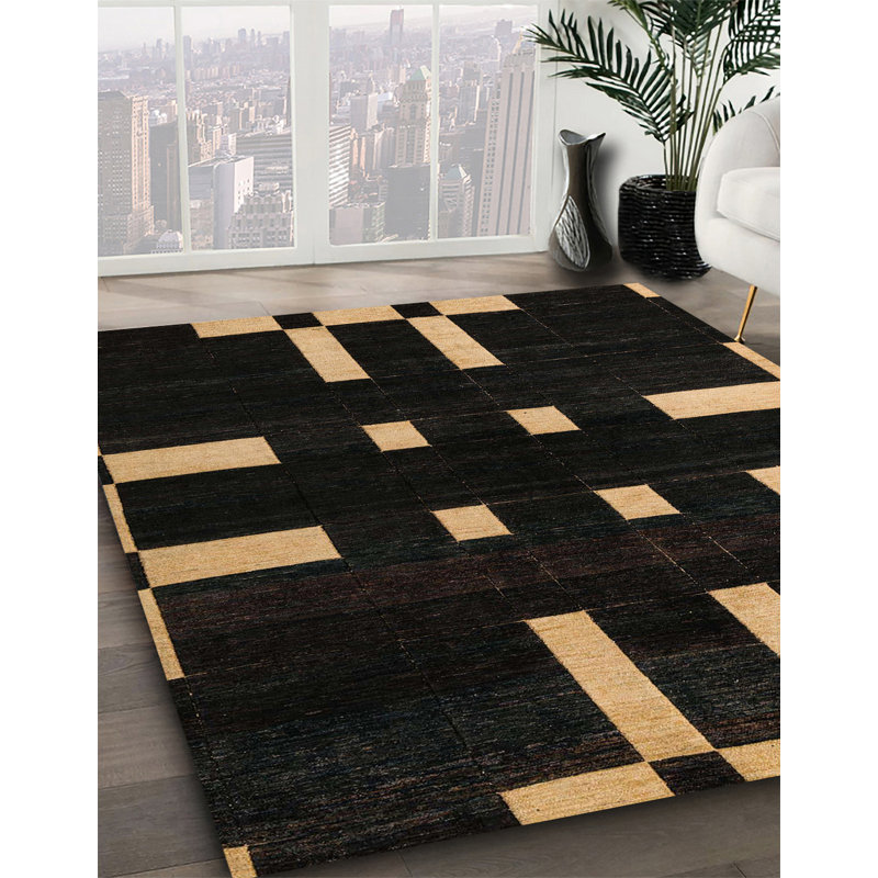 Abstract Indoor Rug, Square 7'