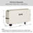Outdoor Grill Cart Dining Table Cover 50.4'' W x 23.6'' D