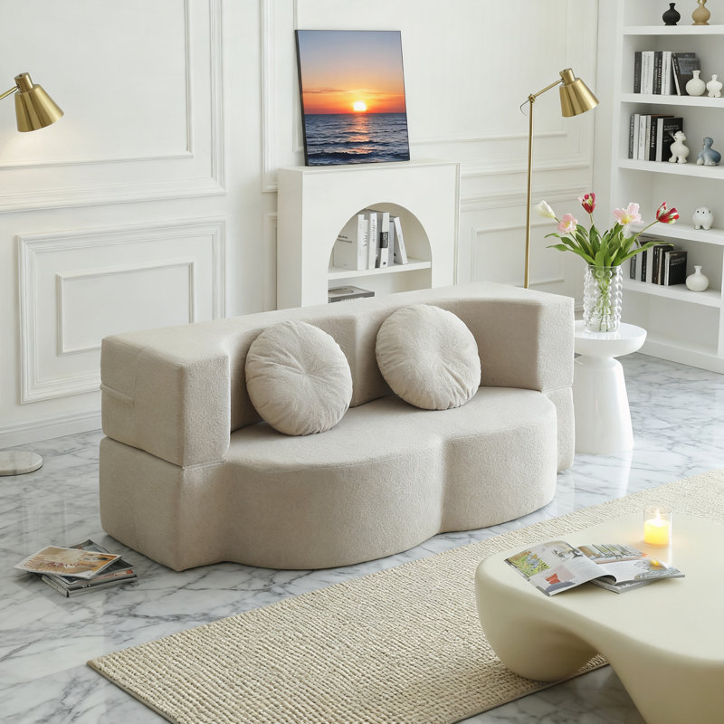 Canapé-lit avec coussin, Kaki