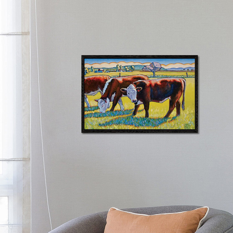 Prairie Lunch by Stacey Neumiller - Gallery-Wrapped Canvas Giclée on Canvas, 66.04 cm H x 45.72 cm W, Black Framed