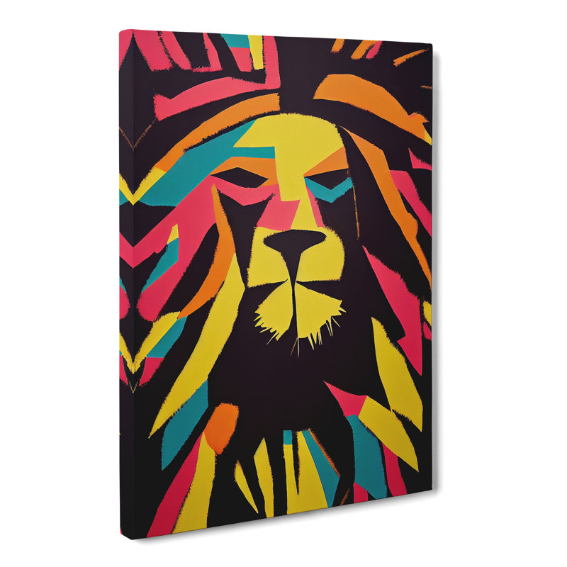 Lion Abstract Vol.1 - Wrapped Canvas, 60cm H x 40cm W x 3cm D