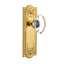 Meadows Plate with Oval Clear Crystal Door Knob-1265000431