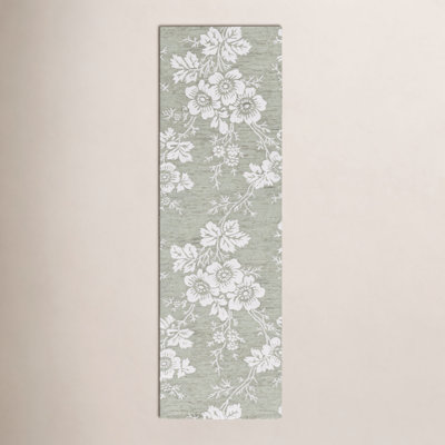 Hand-Tufted Wool Floral Rug
