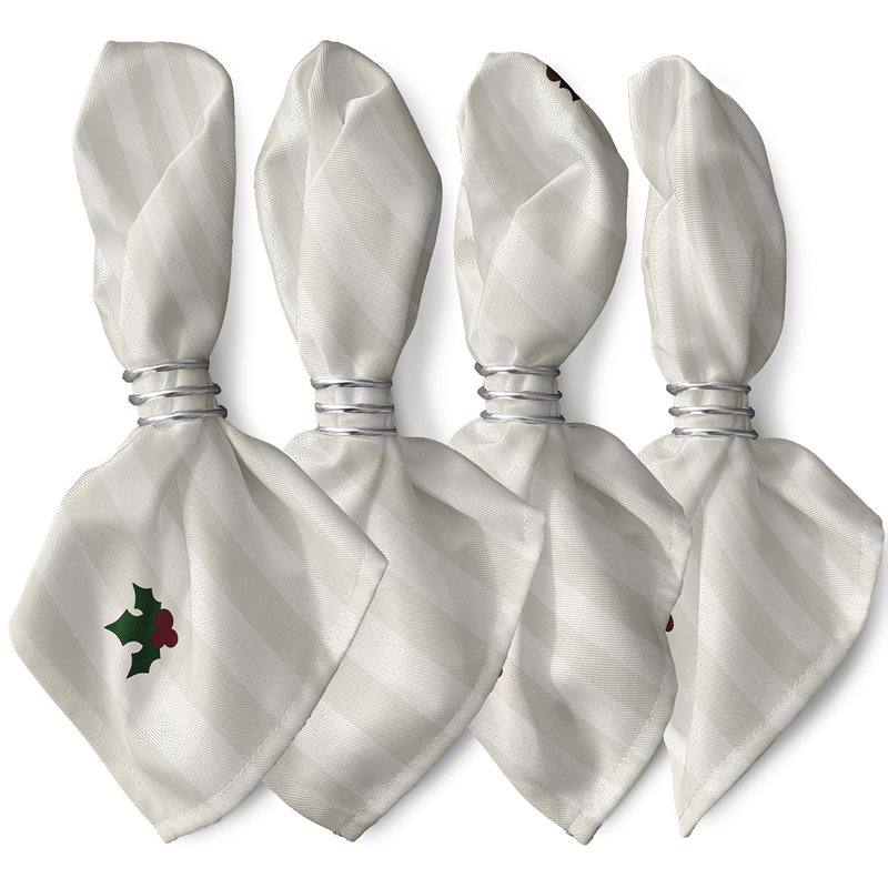 Krunislava Polyester Striped Square Napkin