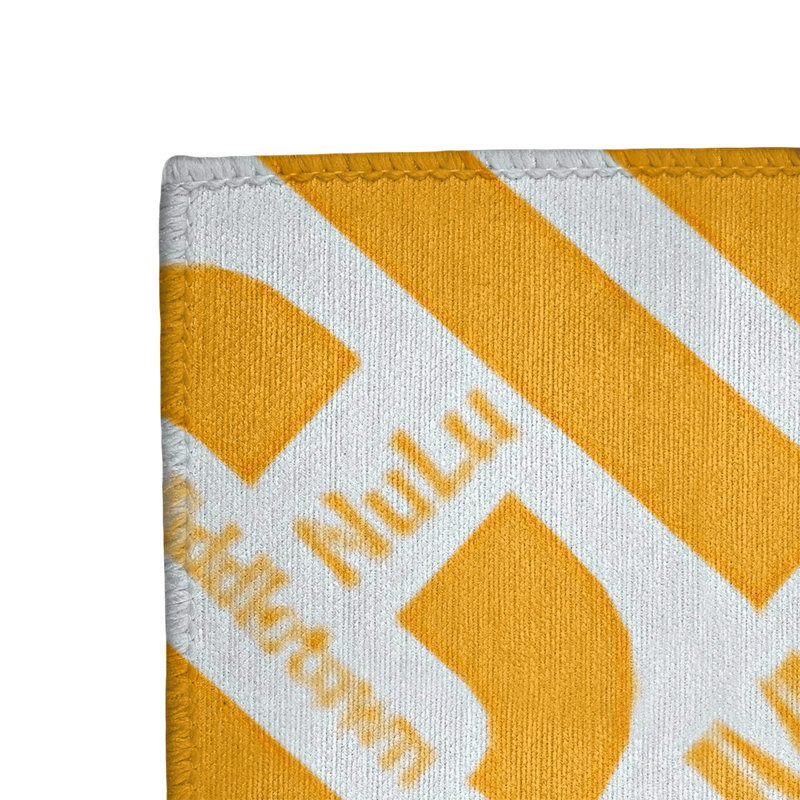 Tapis de zone orange à tissage plat poils longs, Rectangle 9 pi x 12 pi