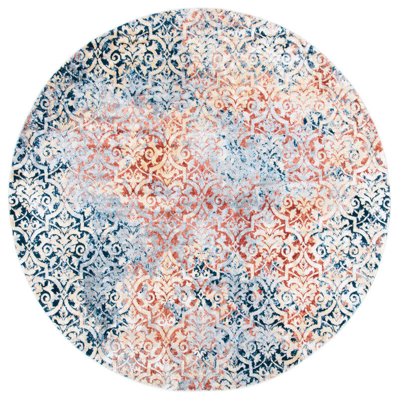 Tapis damassé Renforth Performance, Rond 6 pi 7 po