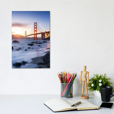 Golden Gate Bridge In San Francisco, Usa by Jan Becke - Wrapped Canvas Print