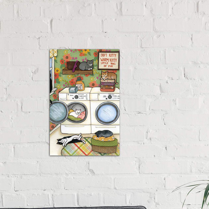 « little ball of fourrure » par marie morath-impression sur image, H 40 po x l 26 po x P 1,5 po, Toile tendue