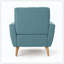 Fauteuil club en tissu Mid Stitch-981955885