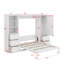 Grand lit escamotable avec tiroirs et tablettes-788849686