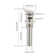 Pop-up bathroom sink drain with overflow in Polished Chrome