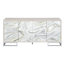 Armoire console Panos White Marcle Paint & Chrome