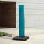 Parasol en porte-à-faux carré 11 'avec base et housse de parasol avec fermeture à glissière 11', turquoise-100702483