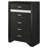 SantaAna 6-drawer Bedroom Chest Black-1127783011