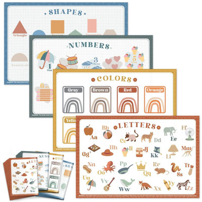 Ensemble de 40 napperons jetables pour bébé Ensemble de 40 napperons adhésifs pour tout-petits 12 "x 18" avec 4 motifs