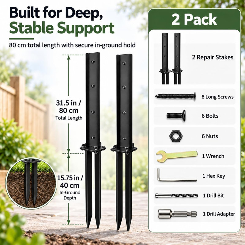 Fence Post Repair Stakes 