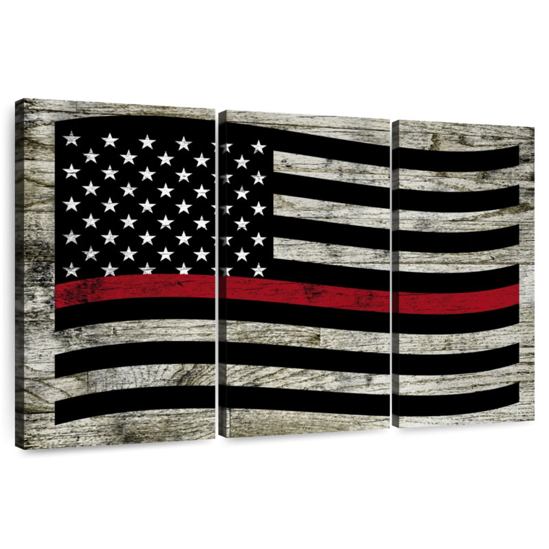 Lelar US Firefighter Flag, 48" H x 74" W