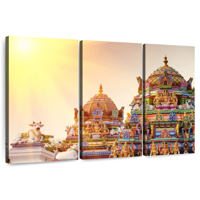 Adella Kapaleeshwarar Temple, 42" H x 65" W